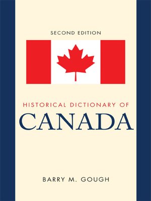 cover image of Historical Dictionary of Canada